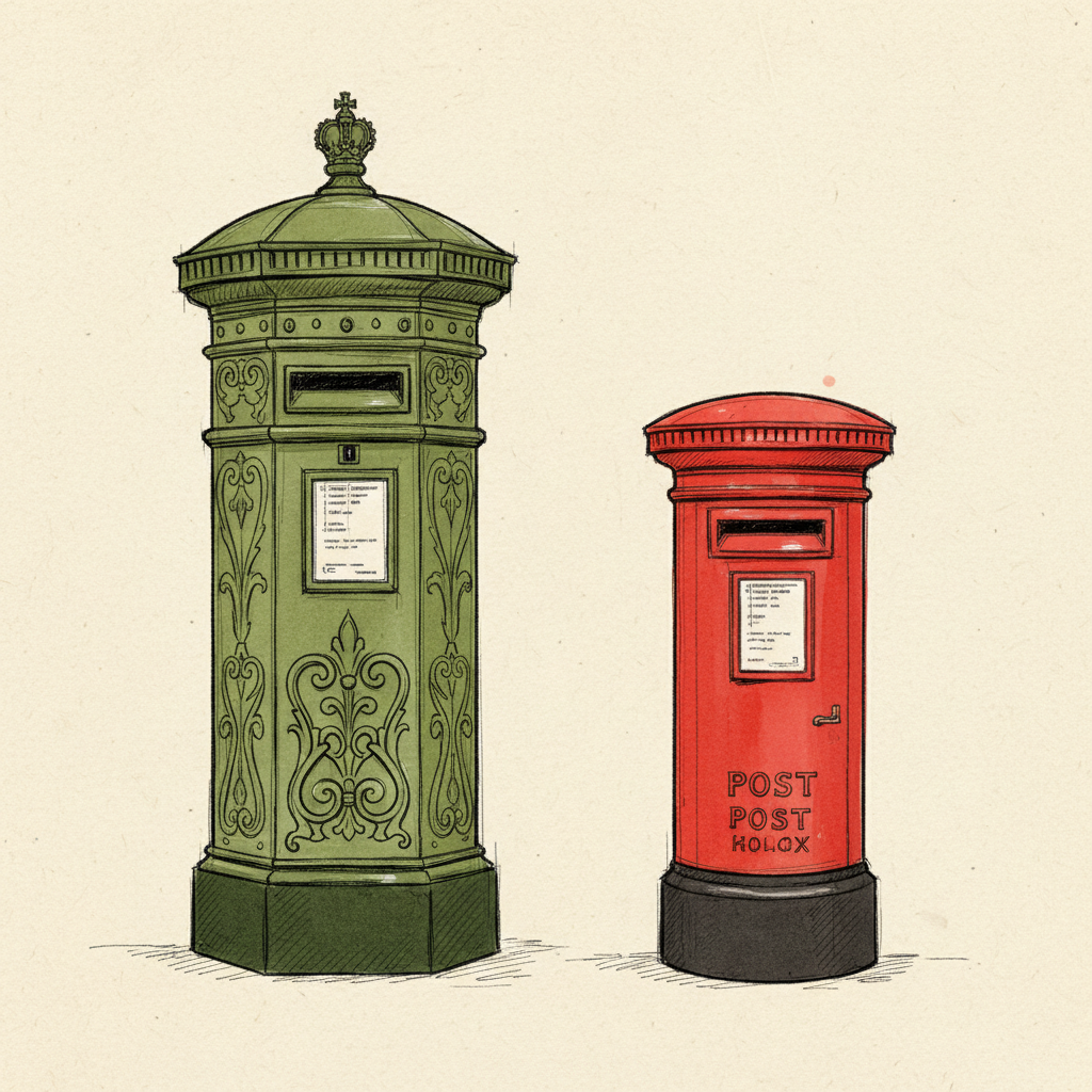 Penfold Pillar Box vs Modern Post Box: A Brief Postal History