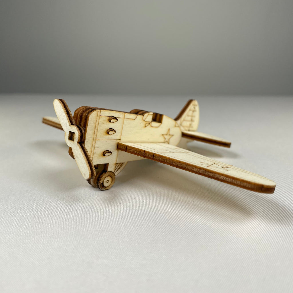 Handmade Curious Rabbit plane decoration ornament with vintage history design, featuring detailed craftsmanship and a charming aesthetic.