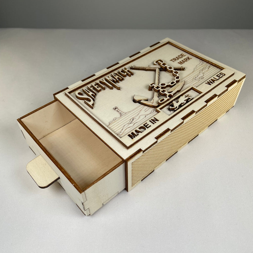 Vintage Curious Rabbit Matchbox anchor flatpack model kit with detailed parts and packaging in the image.