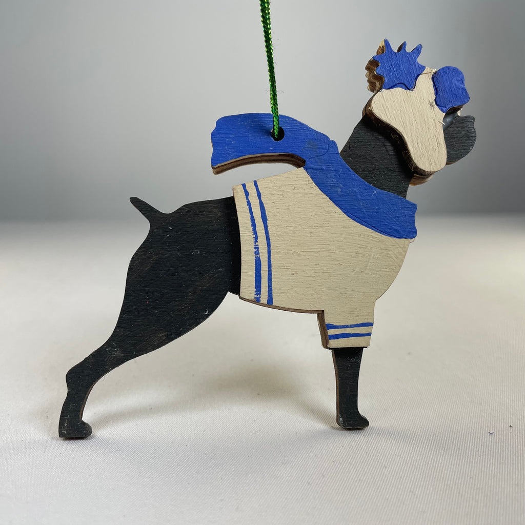 Handmade Great Dane dog ornament by Curious Rabbit, pet-themed decorative bauble showcasing detailed craftsmanship.