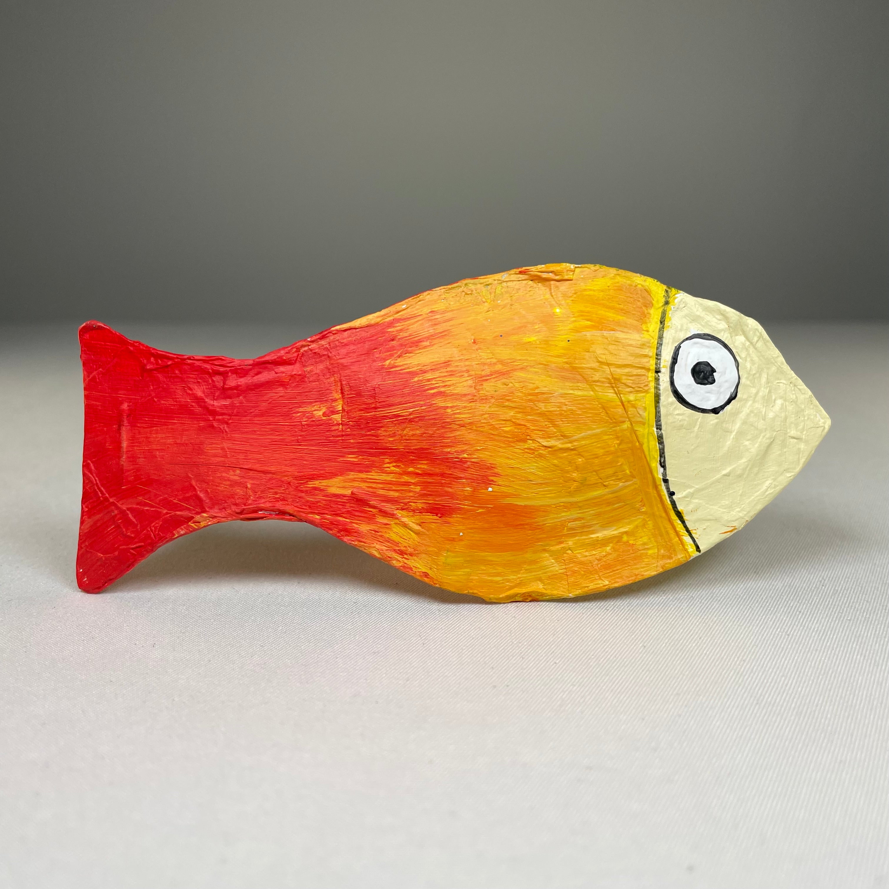 Colorful fish bauble handmade beach ornament by Curious Rabbit, featuring vibrant glass fish with intricate details.