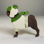 Handmade Companion Dog Bauble ornament by Curious Rabbit featuring a cute pet-themed design for dog lovers.