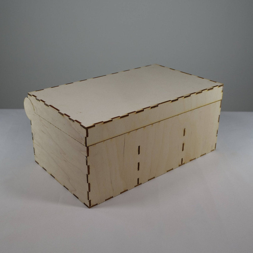 Curious Rabbit garden seedbox with lid, flatpack model kit, eco-friendly garden storage container, ideal for organizing seeds.