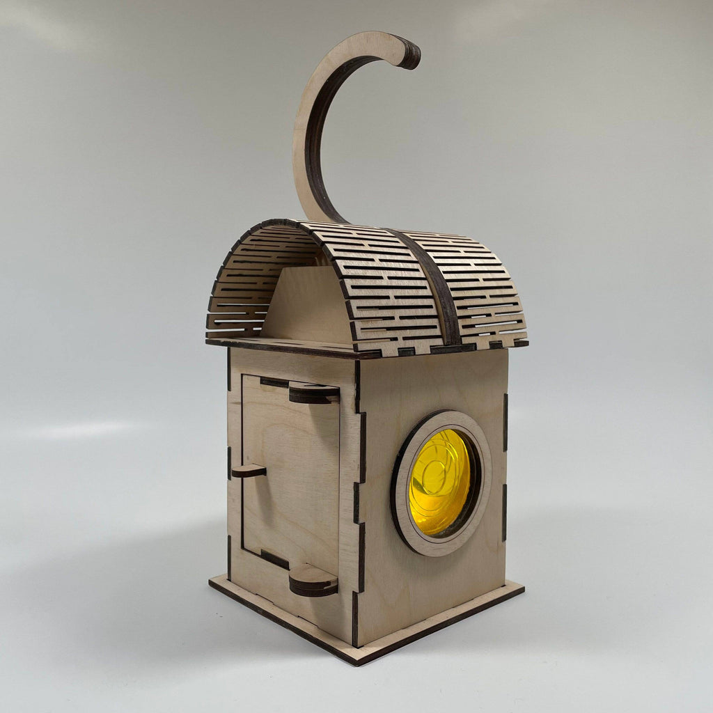 Curious Rabbit Railway roadside lamp flatpack model kit with detailed miniature lamp post for railway scenery.