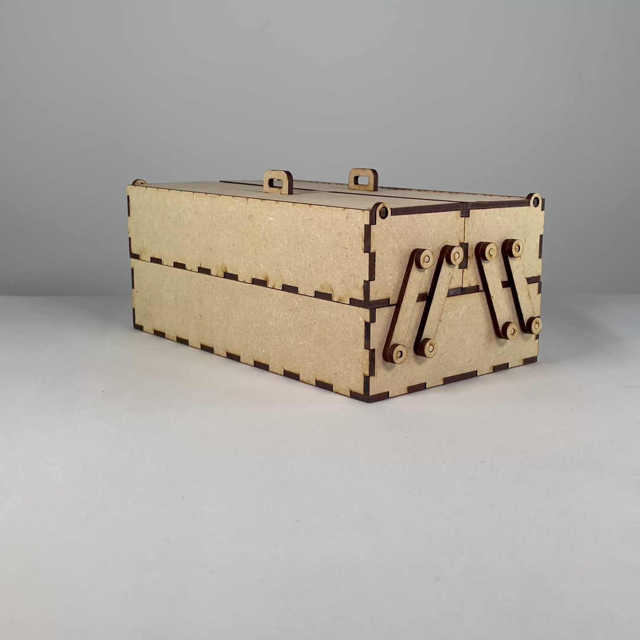 video of two-tiered toolbox