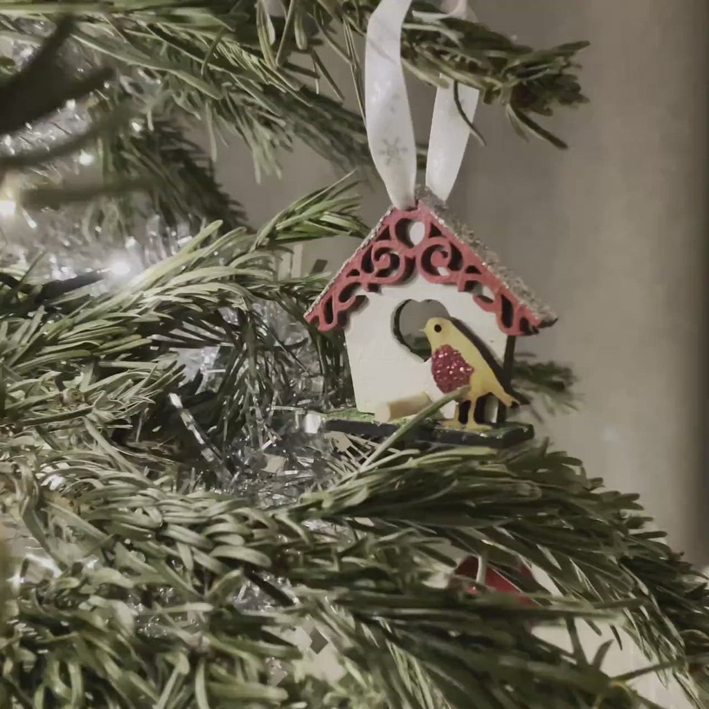 Christmas Birdhouse Bauble