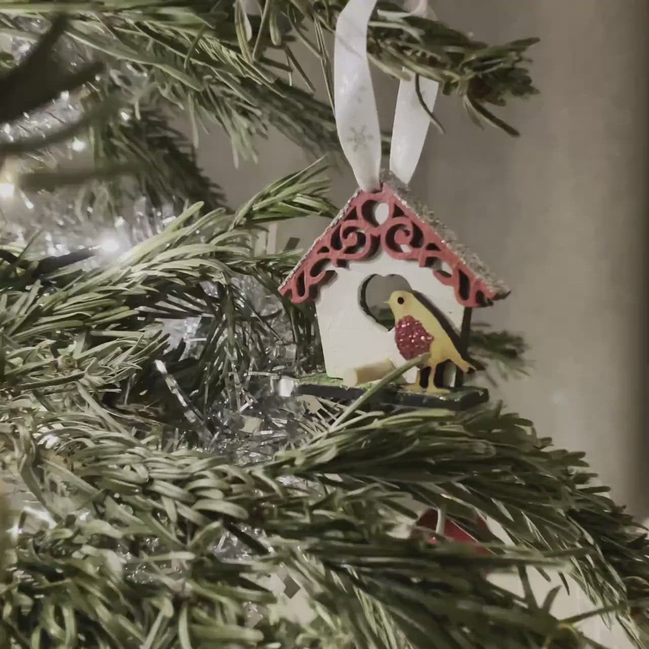 Christmas Birdhouse Bauble